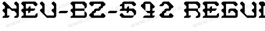 NEU-BZ-S92 Regular 2.00字体转换